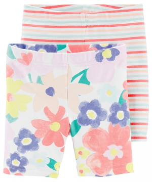 Moda Infantil Feminino - Shorts de Malha 2 Unidades