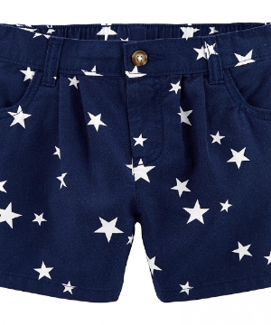 Moda Infantil Feminino - Shorts Star Twill