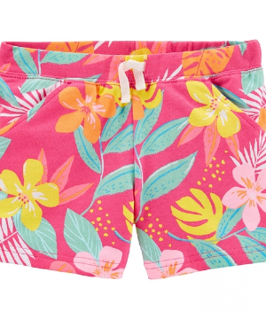 Moda Infantil Feminino - Shorts Franceses Tropical