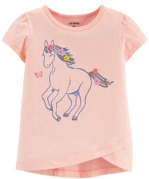 Moda Infantil Feminino - Blusa Brilhante Unicórnio